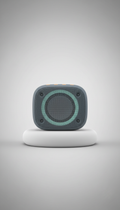 Portable Bluetooth Speaker with Glass Top